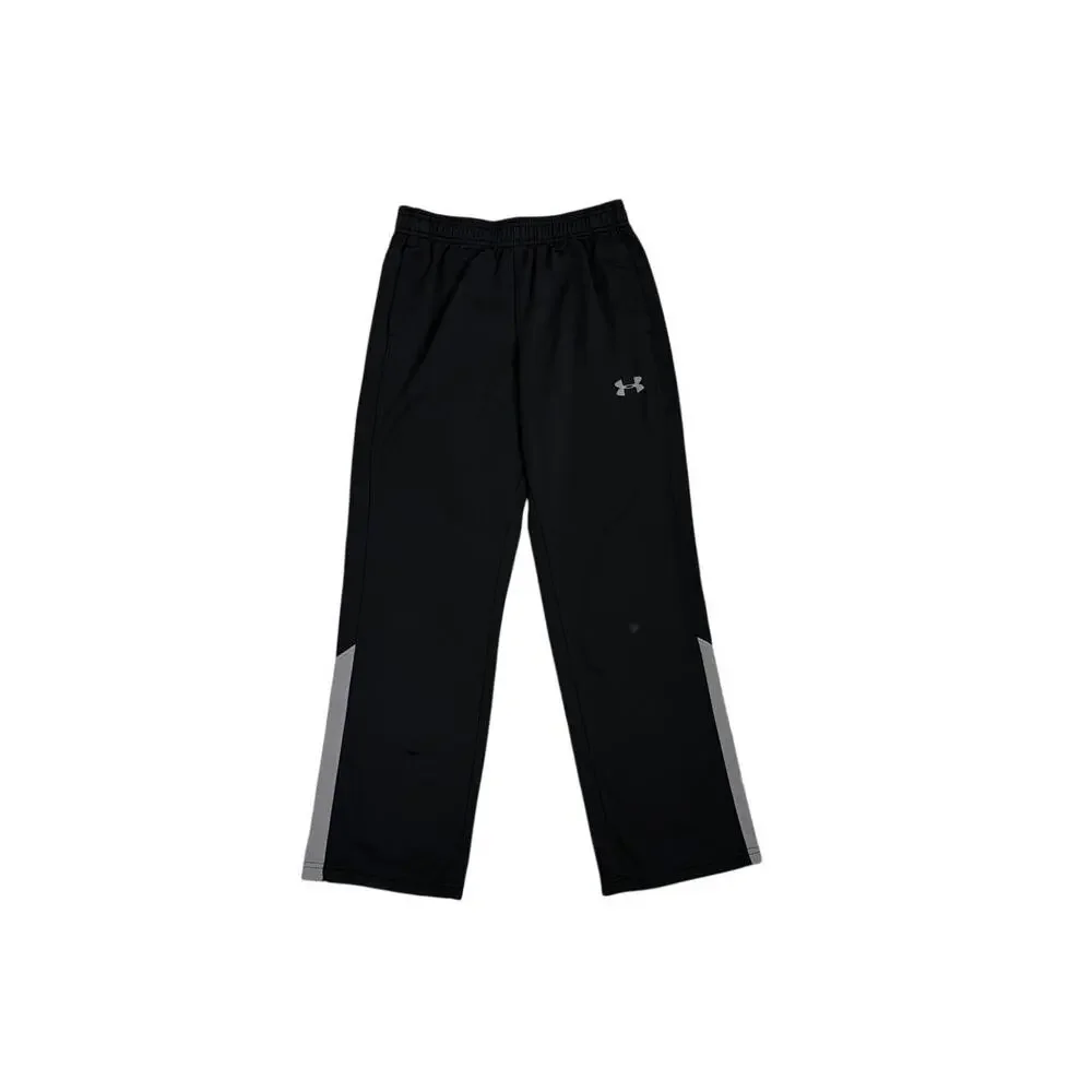 Under Armour Athletic Casual Loose Fit Black Gray Sweatpants Youth Large 14/16